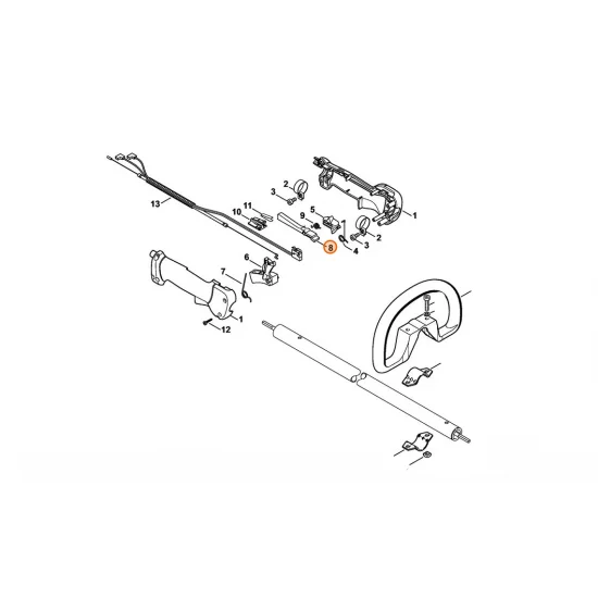 STIHL  Dźwignia blokady 4137 182 0802